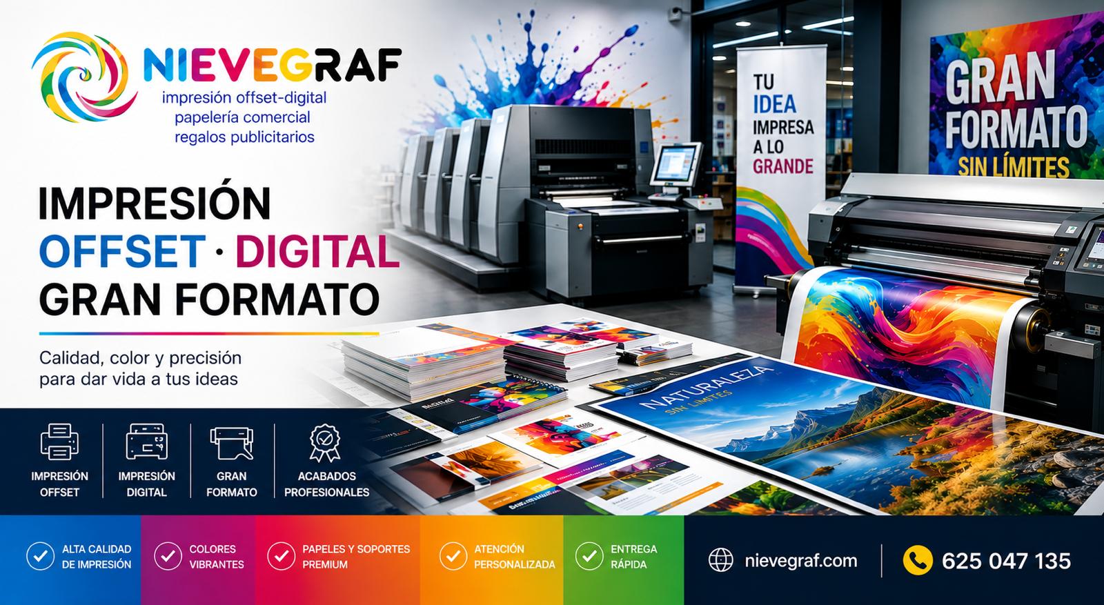 Impresión Offset, Digital, gran formato Impresión Offset Digital gran formato